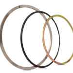Fey laminar sealing rings in steel, black and brass finishes