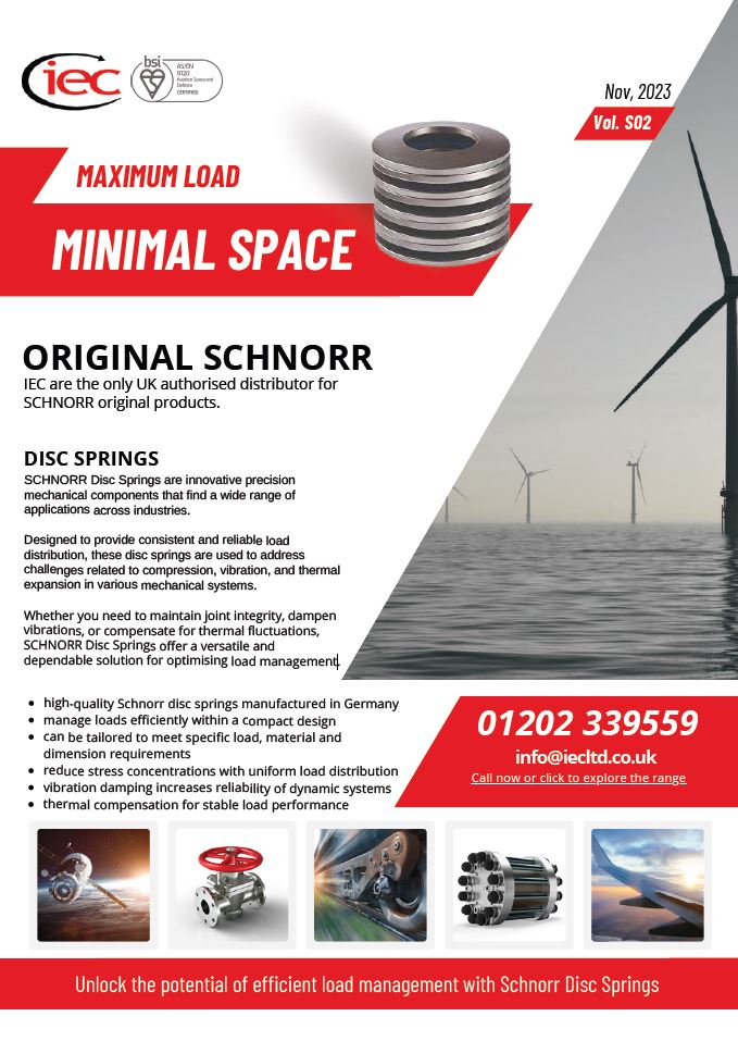 Schnorr disc springs catalogue cover image