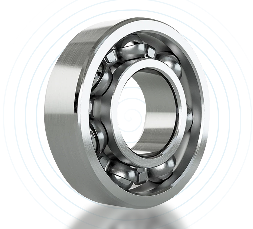 Industrial precision ball bearing used in high-performance applications